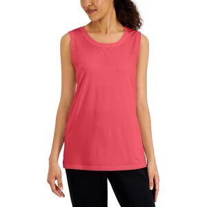 Karen S Womens Tunic Tank Top Peony Coral M